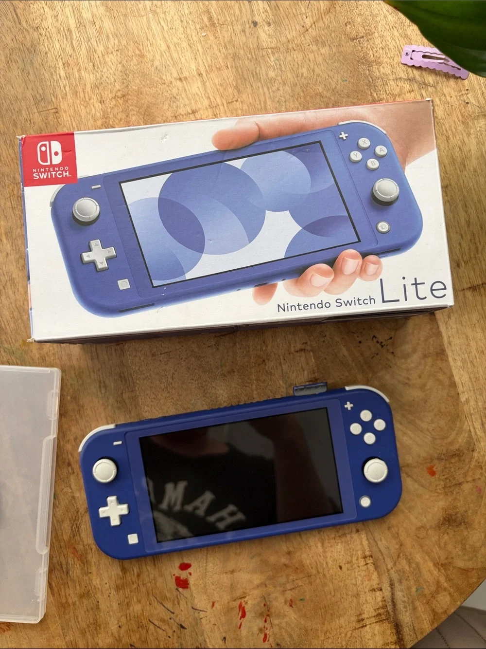 Nintendo Switch Lite Blue Bundle w/ Box + Mario Wonder + Lets Go Pikachu Pokémon